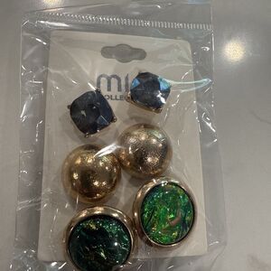 Mia Collection By Kim Min Sun Pack Of 3 pairs of fashion Earrings